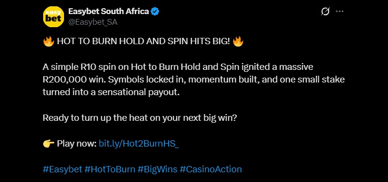Twitter 200K Easybet Spin of the Week
